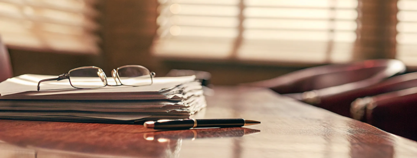 An attorney's legal documents for a breach of contract case.