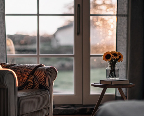 A cozy living room, a home protected from foreclosure by a defense lawyer.