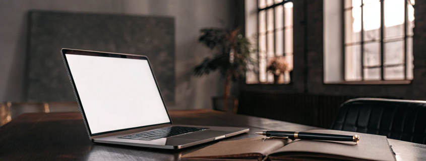Office desk where an LLC formation attorney prepares legal documents.