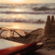 A book and eyeglasses on a beach, explaining the steps on how to contest a will.